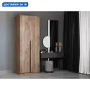 Шкаф распашной Мебельная компания е1 LCKSb_SH_1000_B 81x220x52.5 см ЛДСП цвет крафт табачный