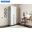 Шкаф распашной Мебельная компания е1 LCKS2_2M1_1600_S 81x220x52.5 см ЛДСП цвет бетон