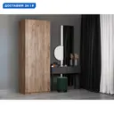 Шкаф Локер Push to Move Правый с полками 81x52.5x220 Мебельная компания Е1 Крафт табачный