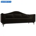 Диван прямой Флорида Лига диванов 112358 220x99x85 см микровельвет цвет коричневый