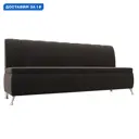 Диван кухонный прямой Кантри Лига диванов 106827 182x88x57 см велюр цвет коричневый