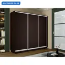 Шкаф-купе Мебельная компания е1 1EET_180240_V 240x180х60 см 9 полок лдсп цвет венге