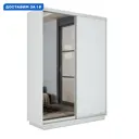 Шкаф-купе Мебельная компания е1 1EMD_120240_B 240x120х60 см 7 полок лдсп цвет белый снег