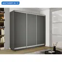 Шкаф-купе Мебельная компания е1 1EET_240240_DM 240x240х60 см 9 полок лдсп цвет серый диамант