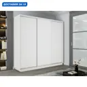 Шкаф-купе Мебельная компания е1 45EET_180_B 220x180х45 см 9 полок лдсп цвет белый снег