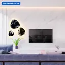 Настенный светильник светодиодный Crystal Lux Bilbao d500 black нейтральный белый свет цвет черный