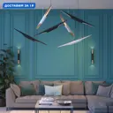 Настенный светильник светодиодный Odeon Light Whitney 6671/16wl теплый белый (желтый) свет цвет черный