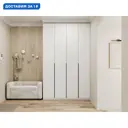 Шкаф распашной Sv-мебель Арно 187659 с 4 дверями 160.1x260x50.6 см ЛДСП цвет белый текстурный