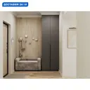 Шкаф распашной Sv-мебель Арно 187647 с 2 дверями 80.1x260x50.6 см ЛДСП цвет графит