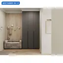 Шкаф распашной Sv-мебель Арно 187649 с 3 дверями 120.1x260x50.6 см ЛДСП цвет белый текстурный
