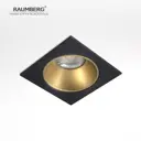Светильник точечный встраиваемый Raumberg Dip m1 bk/gold под отверстие 80 мм GU10 цвет разноцветный