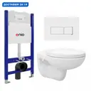 Комплект инсталляция с унитазом Enio 611936 цвет белый