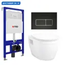 Комплект инсталляция с унитазом Enio 628339 цвет белый