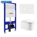 Комплект инсталляция с унитазом Enio 631191 цвет белый