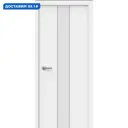 Комплект межкомнатной двери Wanmark Синди-7М глухая 200x60см эмаль цвет белый с коробом и наличниками