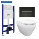 Комплект инсталляция с унитазом Enio 612054 цвет белый