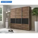 Шкаф-купе Мебельная компания е1 550472 230x240х57 см 10 полок лдсп цвет крафт табачный