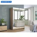 Шкаф-купе Мебельная компания е1 550432 230x160x57 см 8 полок ЛДСП цвет сонома