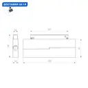 Трековый светильник линейный светодиодный Arlight Arlt_034664_1 12 Вт однофазный теплый белый (желтый) свет цвет черный