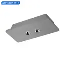Светильник точечный накладной светодиодный Loft It Architect Lf_ol1072-gh_2 8.4 Вт теплый белый (желтый) свет цвет серый/серебристый