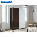 Шкаф-купе Мебельная компания е1 500586 230x160х57 см 8 полок лдсп цвет венге