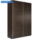 Шкаф-купе Мебельная компания е1 500243 230x140х57 см 8 полок лдсп цвет венге