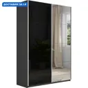 Шкаф-купе Мебельная компания е1 500473 230x140х57 см 8 полок лдсп цвет серый диамант