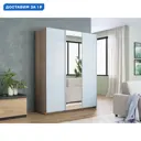Шкаф-купе Мебельная компания е1 500553 230x210х57 см 10 полок лдсп цвет сонома
