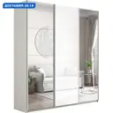 Шкаф-купе Мебельная компания е1 500564 230x210х57 см 10 полок лдсп цвет ясень анкор светлый
