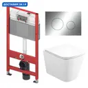 Комплект инсталляция с унитазом Tece 513005 цвет белый