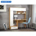 Стол компьютерный Mobi Лайт 3 150x180x57 см ЛДСП цвет белый/светлое дерево