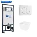 Комплект инсталляция с унитазом Weltwasser 541988 цвет белый