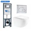Комплект инсталляция с унитазом Weltwasser 554044 цвет белый