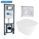 Комплект инсталляция с унитазом Weltwasser 554037 цвет белый
