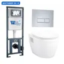 Комплект инсталляция с унитазом Weltwasser 554035 цвет белый