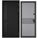 Входная дверь Mastino City prime правый 205x88см цвет черный матовый/чёрный муар металлик-гриджио