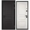 Входная дверь Mastino City prime левый 205x88см цвет графит софт/антрацит букле/белый софт