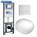Комплект инсталляция с унитазом Weltwasser 513113 цвет белый