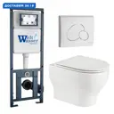 Комплект инсталляция с унитазом Weltwasser 513128 цвет белый