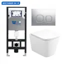 Комплект инсталляция с унитазом Weltwasser 512980 цвет белый