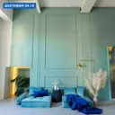 Диван модульный Miella 80x23x100 см велюр цвет светло-зеленый со светло-зелеными подушками