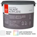 Краска фасадная Tikkurila Facade Acrylate глубокоматовая цвет белый база A 9 л