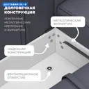 Диван угловой Лига-074 Лига диванов 129874 363x90x170 см экокожа цвет grifon 15 серый