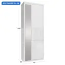 Шкаф распашной Beneli 2020041301000 с 2 дверями 76x202x40 см ДСП цвет белый