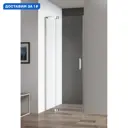 Душевая дверь Cezares Slider 90см эффект стекла прозрачный распашной