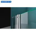Душевая дверь Belbagno Etna 80см эффект стекла прозрачный распашной