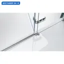 Душевая дверь Belbagno Kraft B-12-60/30-C-Cr-L 90см эффект стекла прозрачный распашной