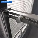 Душевая дверь Veconi 610862 149см эффект стекла без покрытия раздвижной