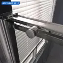 Душевая дверь Veconi 610843 119см эффект стекла без покрытия раздвижной