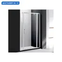 Душевая дверь Cezares Molveno BA-12-100+40-C-Cr-IV 140см эффект стекла прозрачный распашной